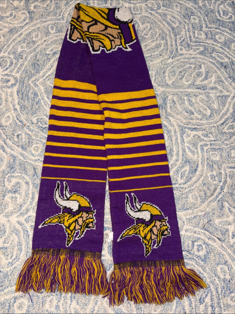 Forever Collectibles Minnesota Vikings Purple and Gold Knit Scarf